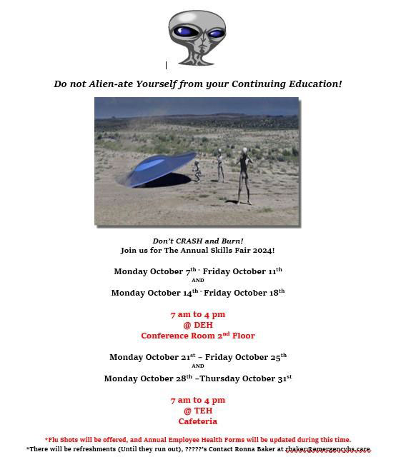 2024 EHS Alien-Themed Annual Skills Fair